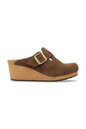 Birkenstock Womens Fanny Wedge In Dark Tea