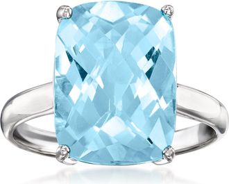 Ross-Simons Sky Blue Topaz Ring in Sterling Silver