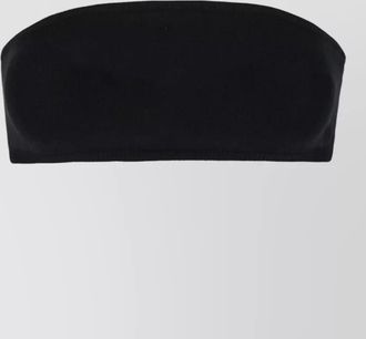 Max Mara stretch viscose bandeau top ribbed trim