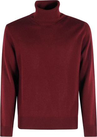Altea Maglia Collo Alto Merino - Heren - Coltruien - Rood - M - Wol - Truien & Vesten