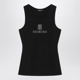 Balenciaga Black Nano Bb Tank Top