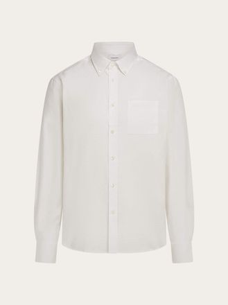Ferragamo Men Ferragamo Monogram shirt White