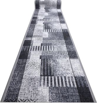 RugsX Rugsx - Alfombra De Pasillo Con Refuerzo De Goma Essenza Gris 100 Cm Grey 100x1050 Cm