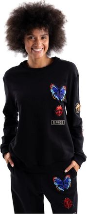 5 Progress Sweatshirts - Dames - Sweatshirts - Zwart - M - Katoen - Hoodies & sweatvesten