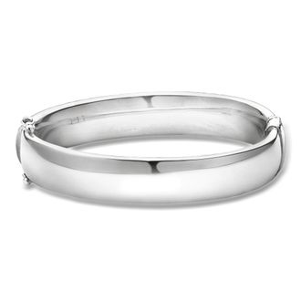 Ross-Simons 12mm Rhodium-Plated Bangle Bracelet