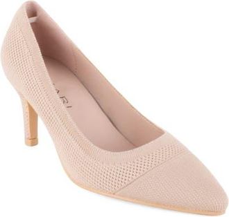 Elie Tahari Taj Pointed Cap Toe Pump in Natural at Nordstrom, Size 8.5