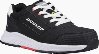 Dunlop Mens Dunlop Storm Nubuck Mens Black/White/Red Safety Trainers - Size: 10