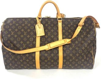 Louis Vuitton Brown Monogram Leather Boston Bag (Pre-Owned)