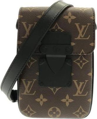 Louis Vuitton Pre-owned Monogram Macassar S Lock Vertical Wearable Wallet Schoudertas - Dames - Vintage Schoudertas - Bruin - ONE Size - Vintage