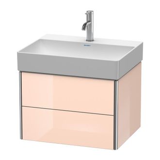 Duravit Duravit Xsquare Mueble De Pared 58.4x46.0 Cm, 2 Cajones, Para Lavabo Durasquare 235360, Color (frente/cuerpo): Perla De Albaricoque Laca De Alto Brill
