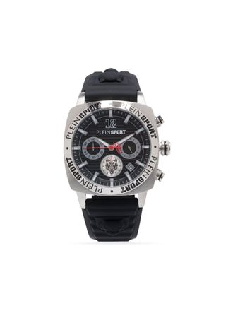Plein Sport Wildcat Chrono 40mm - men - stainless steel/Rubber - One Size - Black