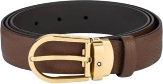 Montblanc Horseshoe Buckle 30 mm Leather Belt