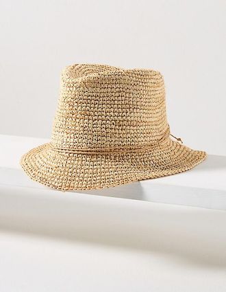 San Diego Hat Company Floppy-Brim Straw Bucket Hat