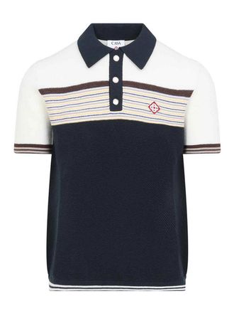 Casablanca Cafe Stripe Polo Shirt