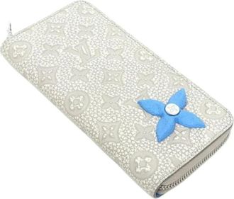 Louis Vuitton Pre-owned Portafoglio Lungo Taurillon (bi-fold) - - Pre-owned - Donna - Bianco - ONE SIZE