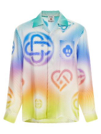 Casablanca Mens Halftone Logo Shirt