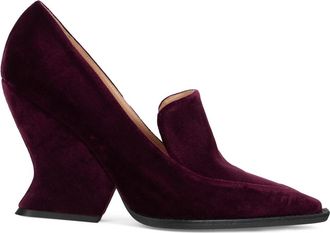 Alberta Ferretti Sculpture Hiel Pumps - Dames - Pumps - Paars - 39 EU - Polyester - Schoenen