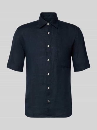 Marc O'Polo Regular Fit Freizeithemd aus reinem Leinen in Dunkelblau, Gr&ouml;&szlig;e XXXL