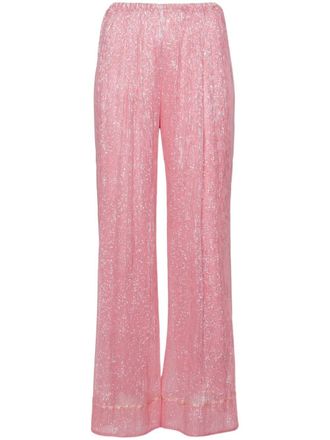Forte_Forte Straight broek - Roze