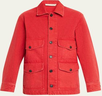 Nili Lotan Leroy Cotton Twill Utility Jacket