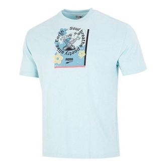 Puma Downtown Graphic T-Shirt Blue 537739-30