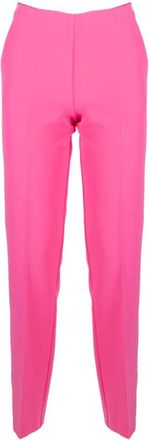 Vivetta Fuchsia Klassieke Broek - Dames - Slim Fit Broeken - Roze - S - Polyester - Broeken