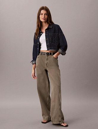 Calvin Klein Camisa Denim Cropped
