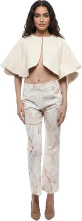 True Royal Pink Straight Printed Pants