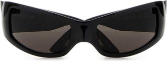 Balenciaga Mens Raven Sunglasses Black Acetate