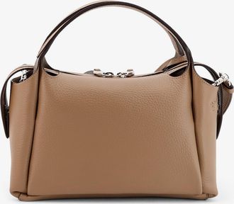 Tod's Womens Leather Crossbody Bag Apa Brown Shoulder