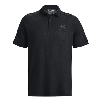 Under Armour Iso-Chill Heather Polo Shirt Black 1377294-001