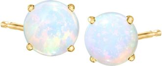 Ross-Simons Opal Stud Earrings in 14kt Yellow Gold