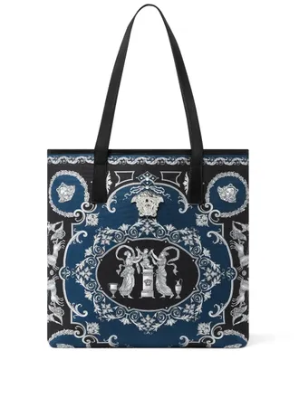 Versace La Medusa cotton tote bag - Blue