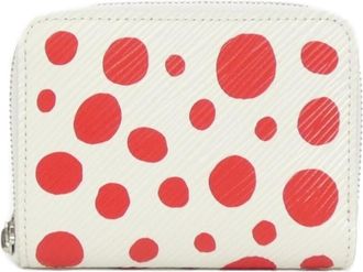 Louis Vuitton Blanc Rouge White Leather Coin Purse/Coin Case (Pre-Owned)
