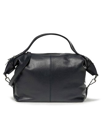 Melluso Borsa con manico o tracolla in pelle blu notte bor995