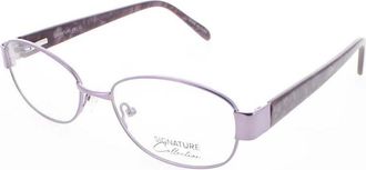 Signature Unisex Purple Rectangular Eyeglass Frames Pn110Purple53