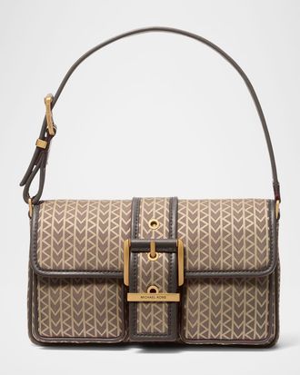 Michael Kors Colby Medium Signature Logo Shoulder Bag