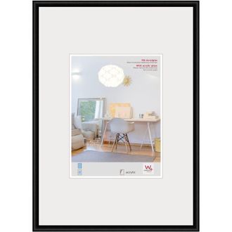 Walther Design Walther Design - Cornice per quadri nera 70 x 100 cm con vetro artistico, cornice in plastica New Lifestyle KVX100B