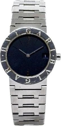 Bulgari Pre-owned Watches, female, Black, Size: ONE SIZE Pre-owned Stainless Steel Watch