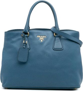 Prada Pre-owned Handbags, female, Blue, Size: ONE SIZE Pre-owned Tote Bag