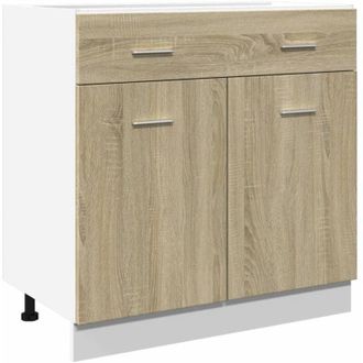 vidaXL Drawer Bottom Cabinet Lyon Sonoma Oak 80x46x81.5 cm Engineered Wood Vidaxl
