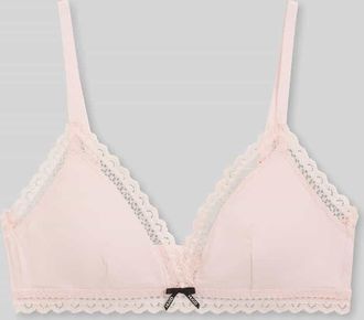 HUGO BOSS BH mit Spitzenbesatz Modell UNIQUE in Altrosa, Gr&ouml;&szlig;e XL