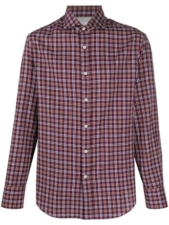 Brunello Cucinelli Camicia a quadri - Viola