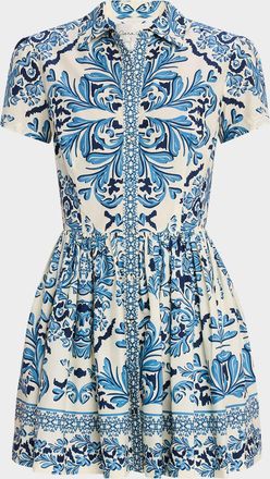 Cara Cara Noor Short-Sleeve Mini Dress