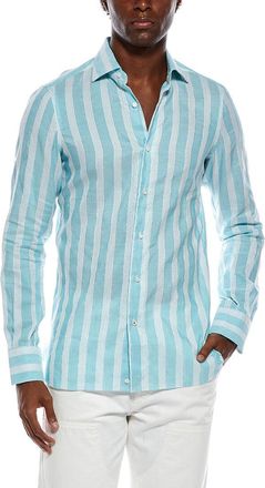 Isaia Linen-Blend Dress Shirt