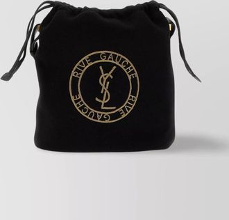 Saint Laurent brand logo strap hardware clutch