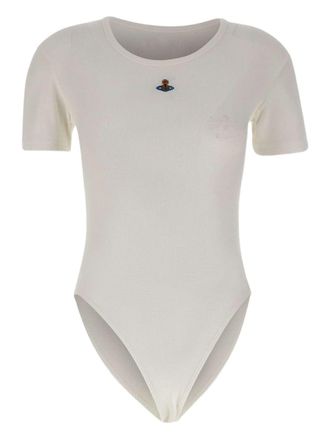 Vivienne Westwood Off-White Ribbed Button Orb Top