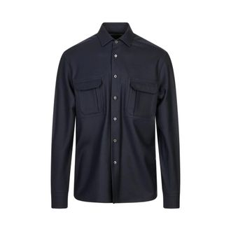 Corneliani Heren, Overhemden, Blauw, Maat: 3XL