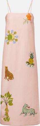 Alemais Alémais Abito lungo Hazel in misto lino