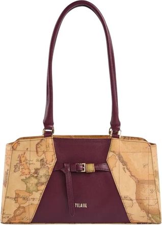 Alviero Martini 1A Classe Geo Saloon Schoudertas - Dames - Schoudertassen - Paars - ONE Size - Tassen